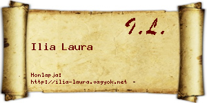 Ilia Laura névjegykártya