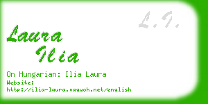 laura ilia business card